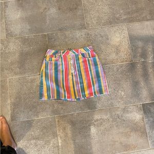 Colorful Jean skirt